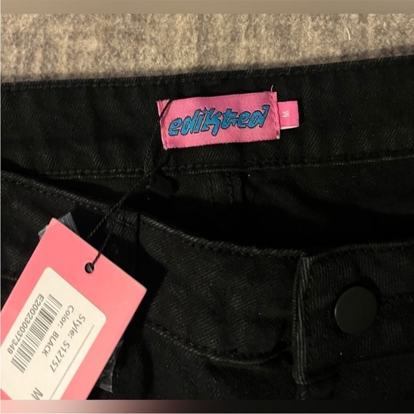 Edikted Black Wide leg cargo jeans - Picture 7 of 11